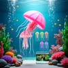 GANPUB Pink Artificial Simulation Glowing Jellyfish Suitable for Fish Tank