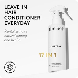 The Act Everyday Leave In Hair Conditioner Spray, Anti-Static, Nourishing, Hydrating Leave-in Cream Spray, Heat Protectant for Hair, Strengthening, Frizz Control, All Hair Types, 6.8 fl oz