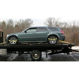 PVC Coated Premium Grey, Secure Tow RBK6-18, 18' Long Straps! 8 Point TIE Down KIT (Ratchets and Straps w/ snap Hooks) for Rollback, Car Hauler, Carrier, Flat Bed, Heavy Duty 38-218SH