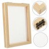iplusmile 3pcs Wooden Paper Making Frame Kit Compact DIY Paper