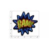 Patchwork Paradise Bam! Text Comic Book Style Embroidered Iron On