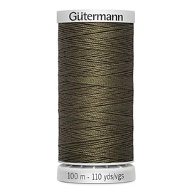 Gütermann Yarn M782 Extra Strong Sewing Thread Polyester 100 m Sewing Machine Yarn for All Heavily Stressed Seams (Olive)