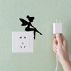 4pack Cartoon Switch Sticker Water Resistant, PVC Switch Socket Decorations