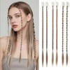 XUENMB 6PCS Braid Hair Extensions Clip in Braid Extensions for