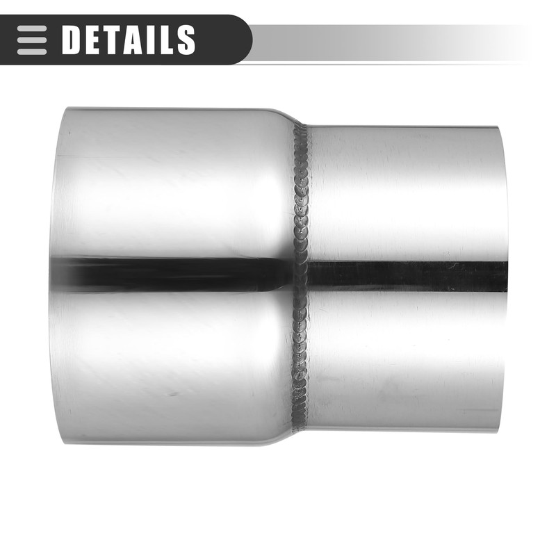 Motoforti Universal 2.75" ID to 3" ID Car Exhaust Pipe