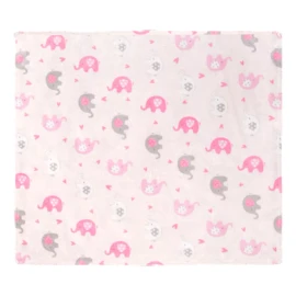 Chiqui Mundo Frazada Para Bebe Ligera Chiqui Mundo Microfibra 70*80 Cm Elefantitas