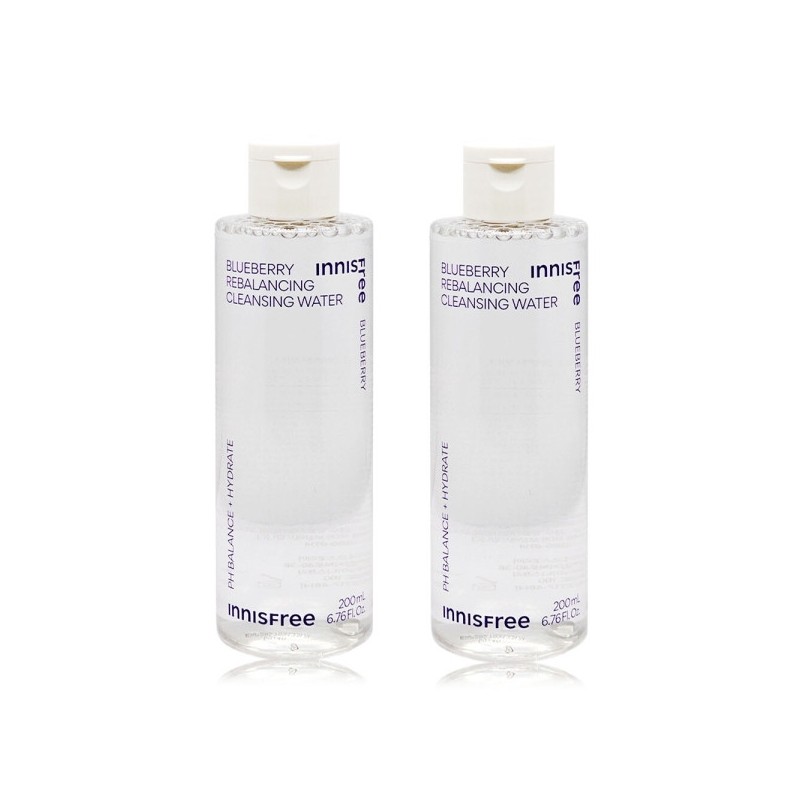 Innisfree Blueberry Rebalancing Cleansing Water 200ml+200ml / 이니스프리 블루베리리밸런싱 클렌징워터