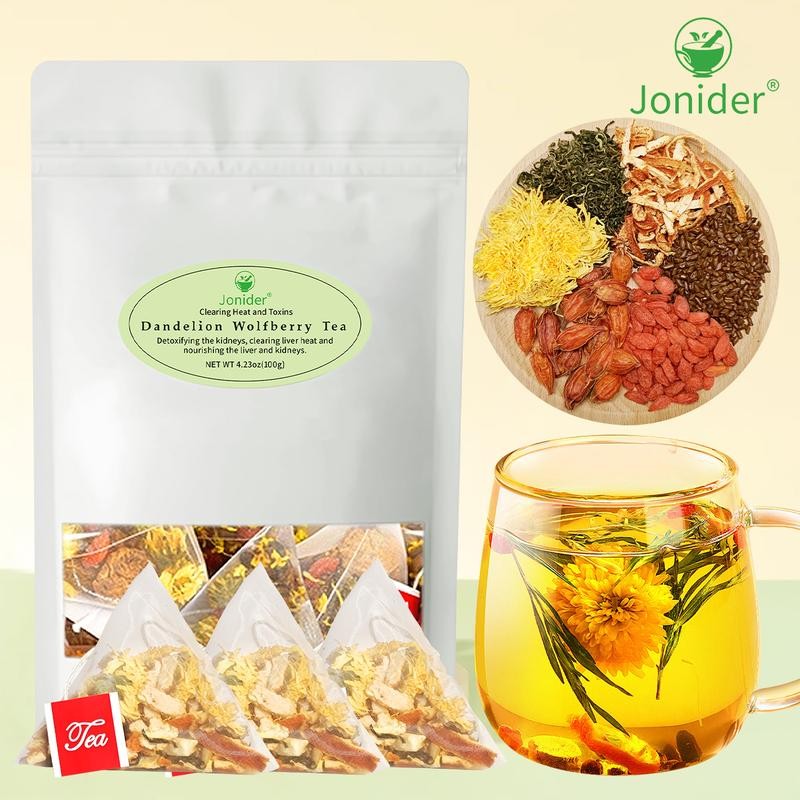 Jonider: Dandelion Wolfberry Tea - Natural Blend of 6 Herbs