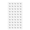 Wedding White Square Meal Choice Stickers for Party Indicator Place