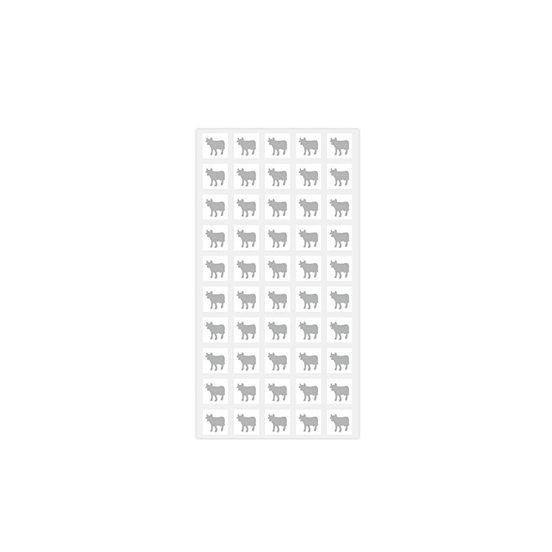 Wedding White Square Meal Choice Stickers for Party Indicator Place