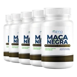 Maca Negra 500mg - 500 Cápsulas Pack Sin Sabor