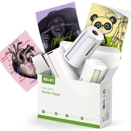 PM230 Mini Sticker Printer-2 Inch Bluetooth Thermal Pocket Printer, Inkless Portable Printer for Study Notes, Photos, Journals, Memos, Lists, Gifts, TikTokShopBacktoSchool:_3 Rolls Yellow/Pink/Purple Tape