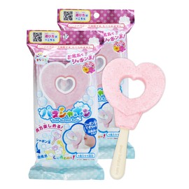 Manaburo Bath Play Kids Bath Salt, Bath Bubbles, Set of 2, Heart, Scented