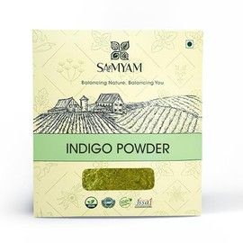 SAMYAM Natural Indigo Powder - 200g Pack | Natural Hair Dye, Chemical and PPD Free