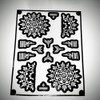 KICKWIX Stencil Sticker Reusable,for Both Hand Mehandi Stencil Sticker Floral