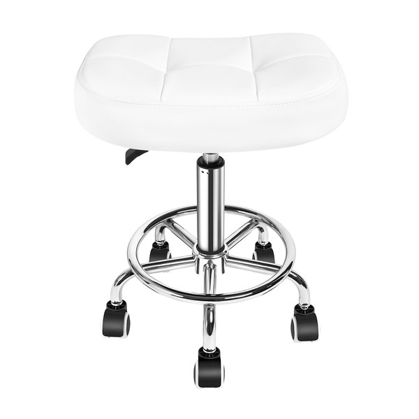 Rolling Stool Wider Rectangular Cushion-Provides a Comfortable, Stable Support Surface