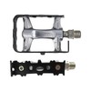 Benotto Pedal Ruta FPD-85FB 9/16 Sellado Aluminio Plata/Negro