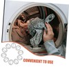 Operitacx 50pcs Lint Filters for Washing Machine Hose Stainless Steel