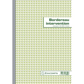 EXACOMPTA 3302E Manifold "Bordereau Intervention", dupli