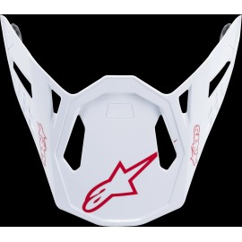 ALPINESTARS M10 DYNO HELMET VISOR RED/WHITE # 8981319-2180-M