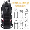 Tactical Molle Water Bottle Pouch, Adjustable Black Laser Cut Water