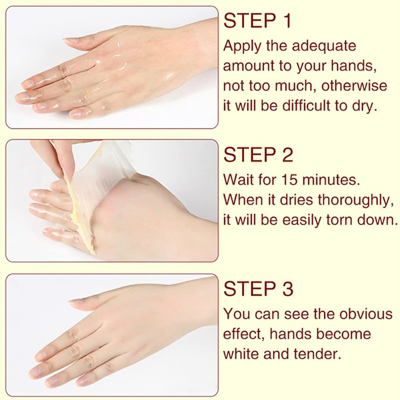 La Milee Hand Mask Milk Honey Peel Off Hand Wax