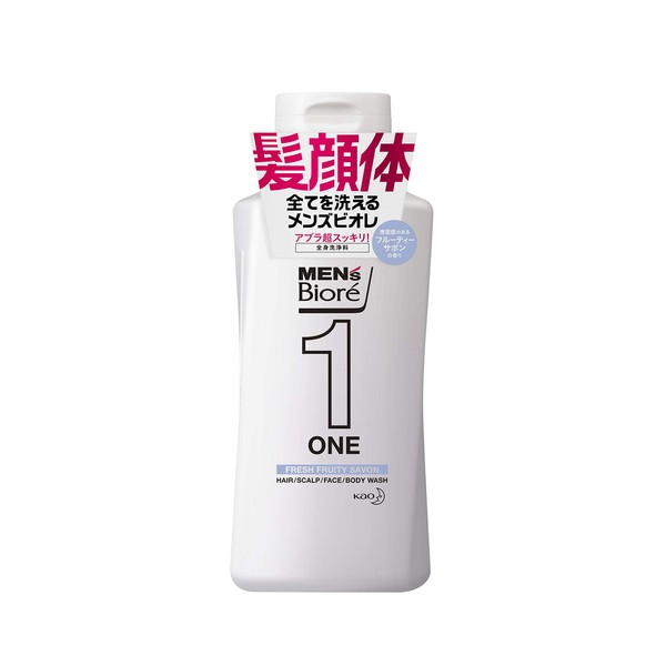 Men's Bioré ONE All-In-One Full Body Cleaner Fruity Savon Scent,
