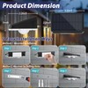Solar Fence Lights Outdoor 8-Pack, Waterproof Fence Light Solar Powered