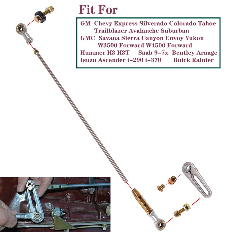 ACA-1800 21'' 700R4 Transmission Shift Linkage Kit for Chevy C1500