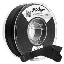 YXPOLYER Conductive ABS Filament 1KG 1.75mm for 3D Printing Engineering Grade Prosessional Resistivity 20,000 Ω cm Electrically Conducting Composite ABS 3D Printer Filament