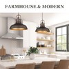 zeyu 17.7 Inch Farmhouse Pendant Light for Kitchen Island, Large