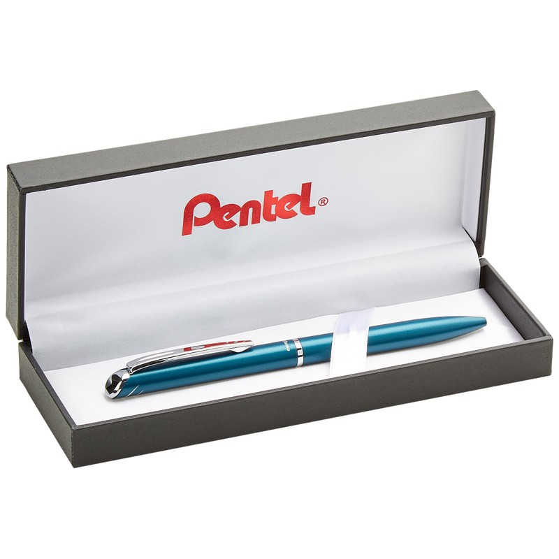 Pentel BL2007 EnerGel Philography Roller 0.7 mm Blue Metal Barrel