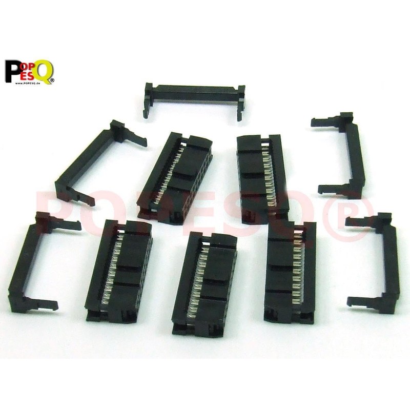 POPESQ® #A1357 IDC 2.54 mm Male Ribbon Cable 20-Pin Pack