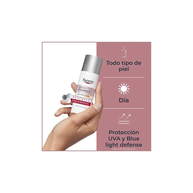 Eucerin Anti-Pigment Crema Facial de Día Antimanchas FPS 30, 50
