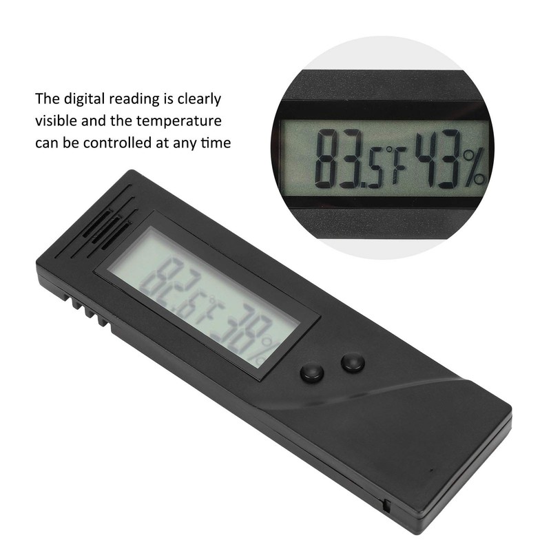 AUHX Humidor Humidity Meter, Cigar Digital Hygrometer Simple Convenient Safe