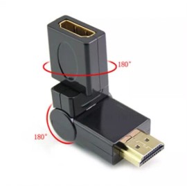 Micro SATA Cables HDMI Female (Type A) to HDMI Male (Type A) with 360 Degree Flexible Joint