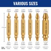 WORKPRO 6PCS Stripped Screw Extractor Set, Titanium Coated Broken Bolt