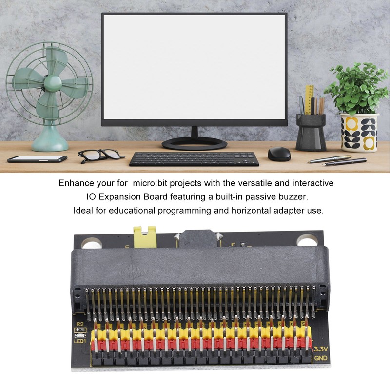 For Micro:bit IO Expansion Board Teaching Programming Horizontal Adapter Board