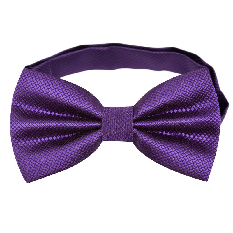 Alizeal Mens Solid Color Bow ties Polyester Pre Tied Wedding