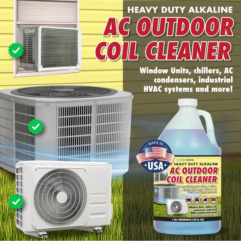 Nature's Freedom HVAC Coil Cleaner – Heavy Duty Alkaline Formula