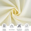 Zdada Cream Round Table Cloth, 183cm/72Inch Large Circular Table Cloths,