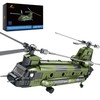 JMBricklayer CH-47 Chinook Helicopter Building Set, Military Cargo Helicopter Model