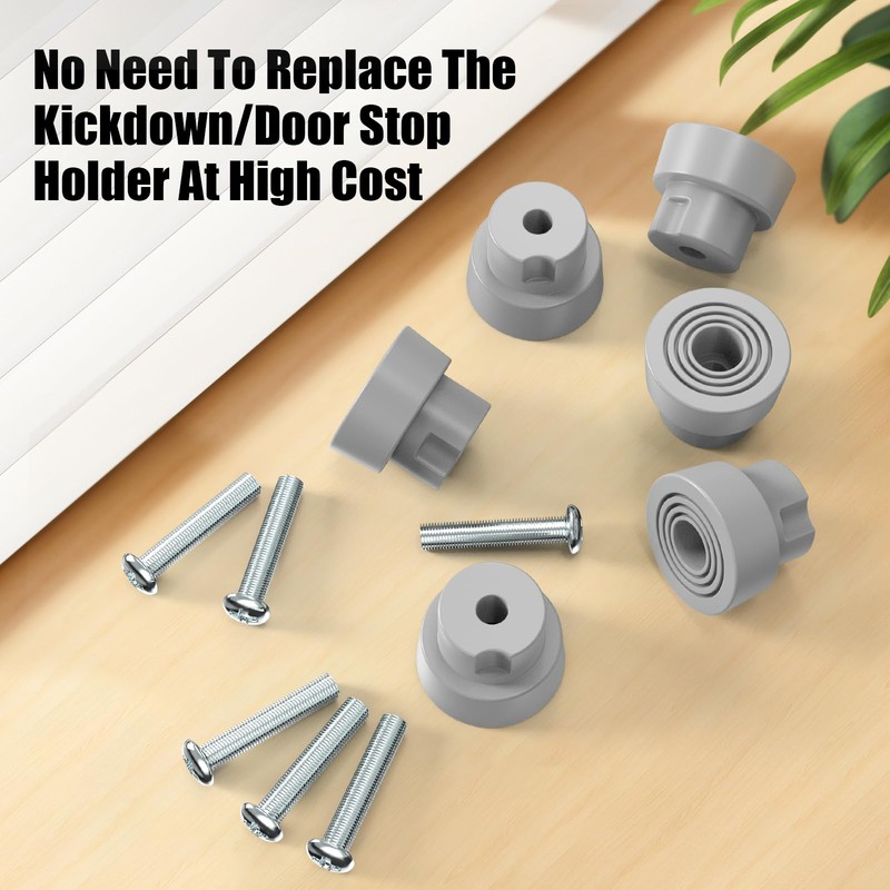 6-Pack Door Stopper Replacement Rubber Tips, Heavy Duty Kickdown Door