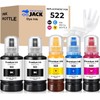 Printers Jack 522 Ink Refill Ink Bottle Kit Compatiable with