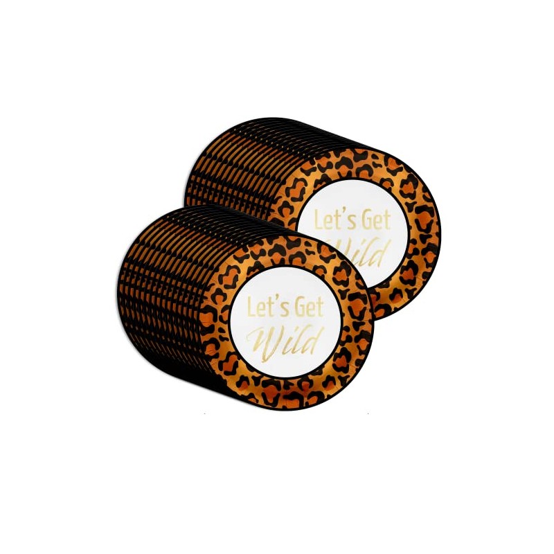Leopard Print Party Supplies - Get Wild Party Plates -