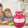 Portable Lunch Box, 2 Layer Containers for School, Work, Camping