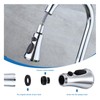 Kitchen Sink Pull-Down Faucet, Head Replacement Part 3 Functions Pull-Out