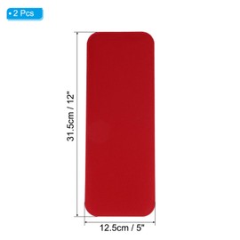 PATIKIL Felt Base Shaper 12 x 5 Pack of 2 Bag Basic Shaper Pad Purse Liner Board Insert Bow Corner for Handbags Carry Bag Horizontal Bag Backpack Red