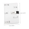 TEHAUX Lockable Diary White Student Girl Notebook Paper Password Lock