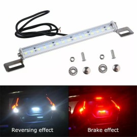 SHENKENUO 6000K White/Red 30LED Bolt-On Car Truck License Plate Light DRL Lamp Universal